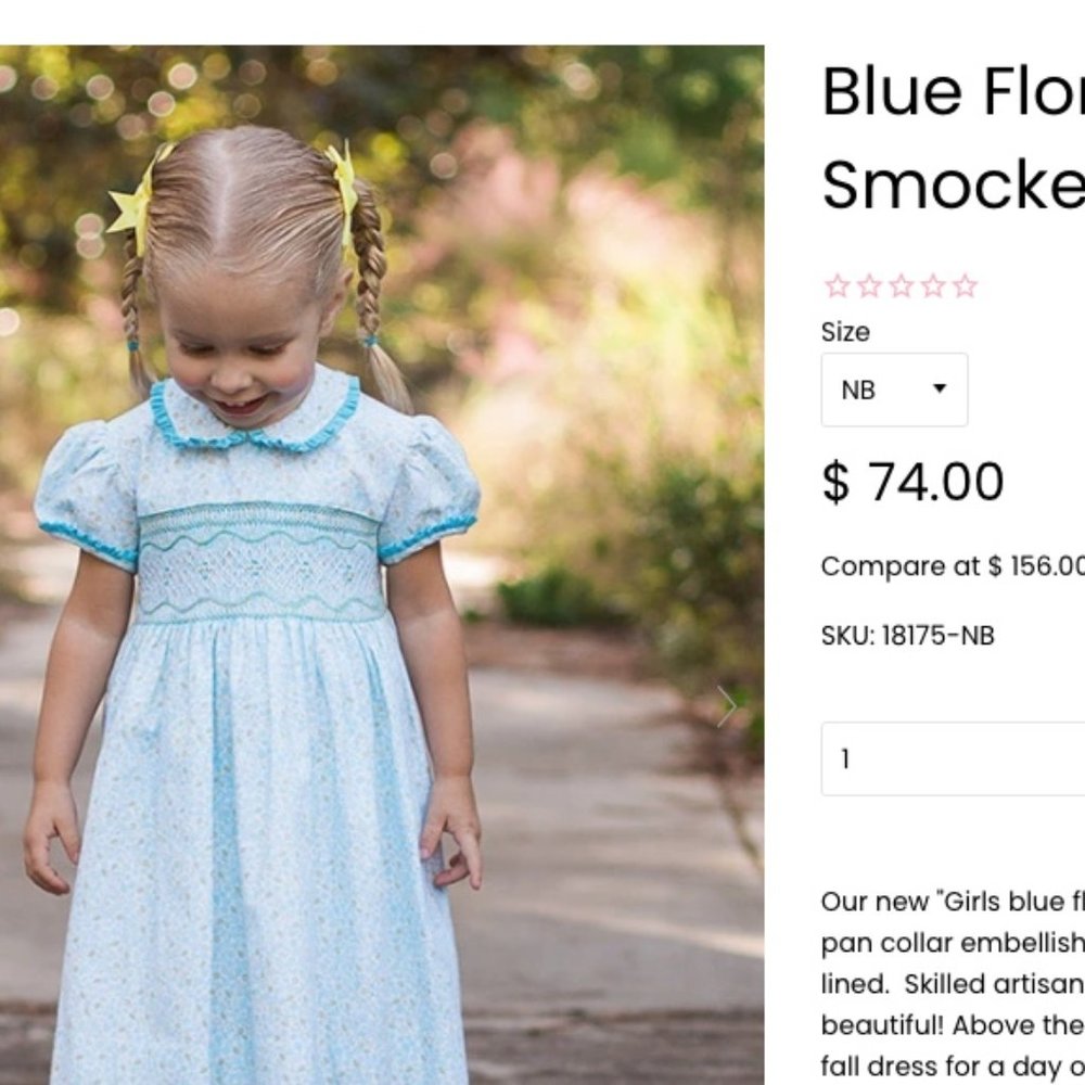 Carousel Wear Smocked Dress 4T